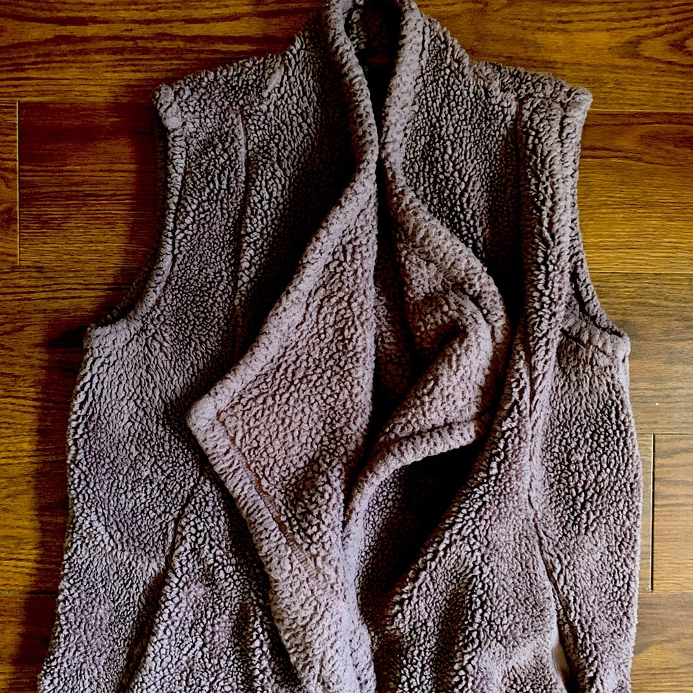 Purple puff vest